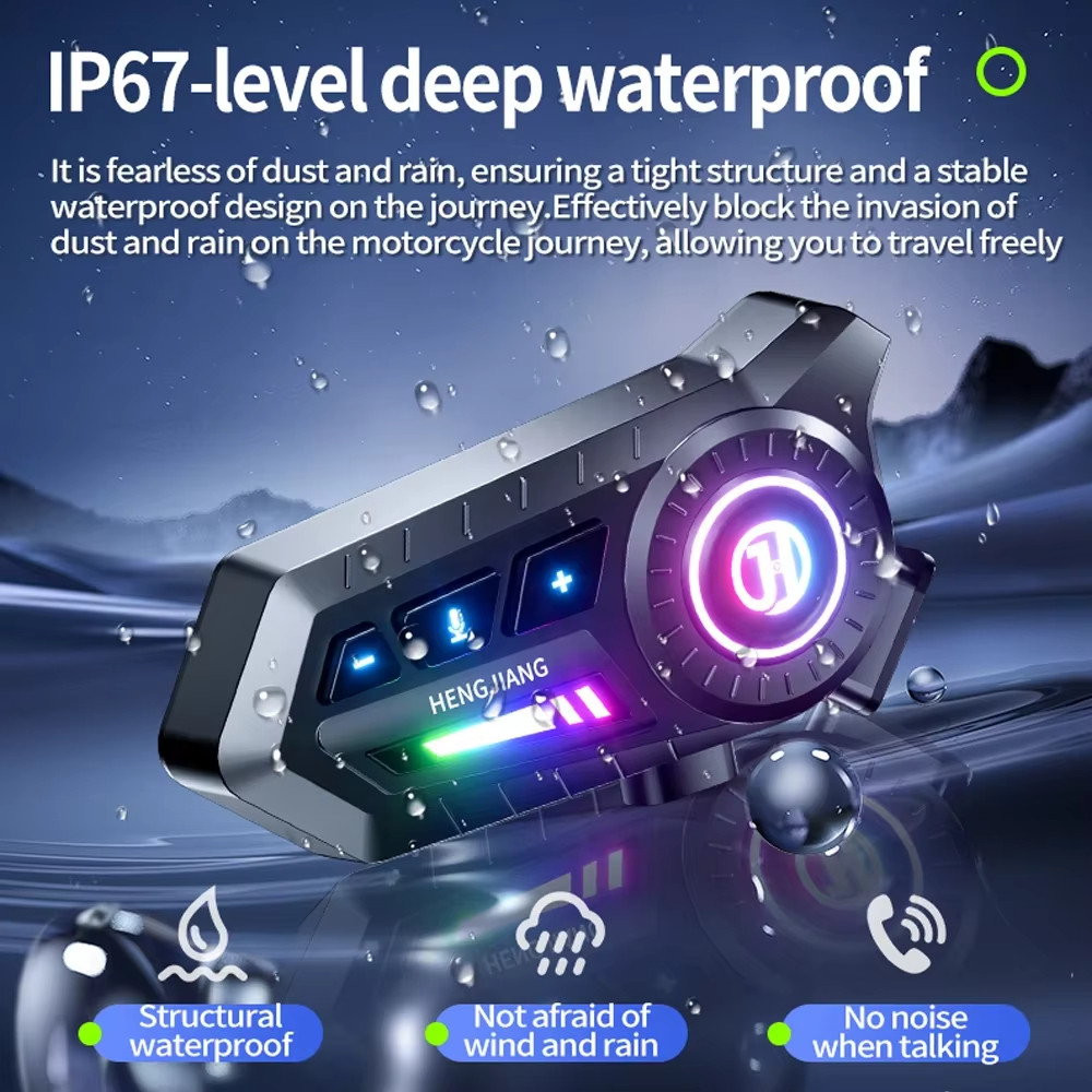 2026 Mới Mũ Bảo Hiểm Tai Nghe Có Ánh Sáng Xung Quanh Chống Nước Bluetooth6.0 Mũ Bảo Hiểm Xe Máy Tuổi Thọ Pin Dài Tai Nghe Có Mic Cứng Mềm Cho Đa Năng Xe Máy Mũ Bảo Hiểm