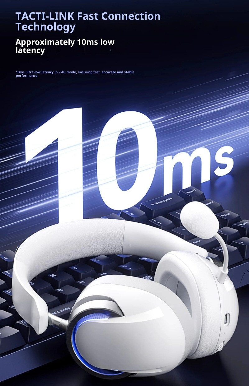 AULA A7 Pro Esports Headphones Wireless Four Mode 1500mAh Battery RGB ...