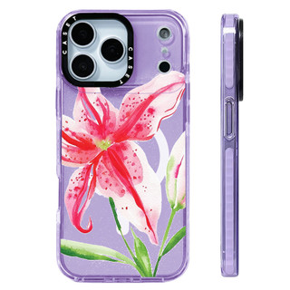 Ốp lưng hình minh họa Starry Sky Lily Florals Vỏ sạc từ tính không dây Tương thích cho IPhone 12 13 14151617ProMax Cover 16E 17AIR Silicon Mềm Trong Suốt Ốp Lưng Chống Sốc