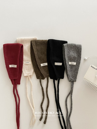 Earmuffs Ren-Up Len Dệt Kim Phong Cách Hàn Quốc, Giữ Ấm Và Che Tai Trong Mùa Thu Đông