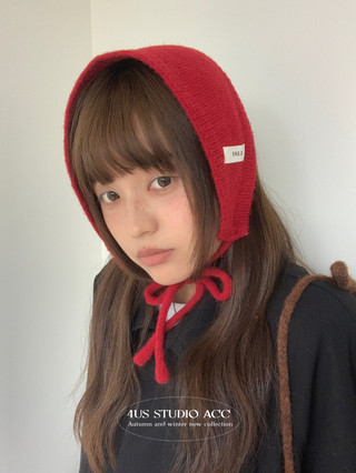 Earmuffs Ren-Up Len Dệt Kim Phong Cách Hàn Quốc, Giữ Ấm Và Che Tai Trong Mùa Thu Đông