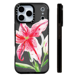 Ốp lưng hình minh họa Starry Sky Lily Florals Vỏ sạc từ tính không dây Tương thích cho IPhone 12 13 14151617ProMax Cover 16E 17AIR Silicon Mềm Trong Suốt Ốp Lưng Chống Sốc