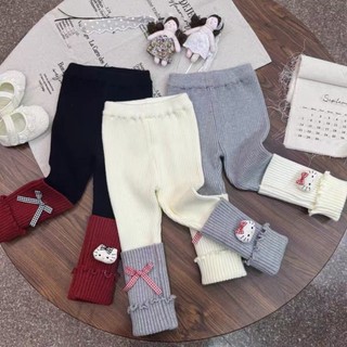 Tất nhung nhung của Đức cho bé gái mặc ngoài quần mùa mùa quần ống nhỏ cho bé gái Quần legging nhun