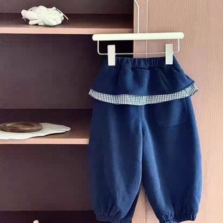 Quần bé gái, quần thể thao sọc mông có rèm đèn lồng thời trang cho bé
