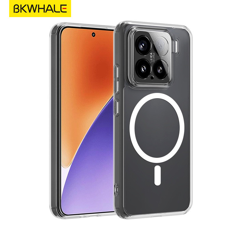 Ốp điện thoại từ tính trong suốt BKWHALE cho Xiaomi 17T 17 15T 15 14T Poco F6 F7 F8 F9 Ultra X6 X7 X8 Pro Max Redmi K100 K90 Pro Max Vỏ mềm trong suốt Vỏ điện thoại chống sốc Acry… – ảnh mô tả chi tiết 2