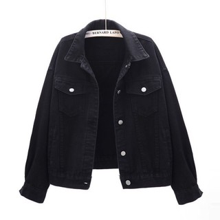 Áo Khoác Denim Nữ Lỏng Lẻo Mùa Xuân, Mùa Thu Phong Cách Hàn Quốc Nhiều Màu Sắc Đa Năng Ngắn M