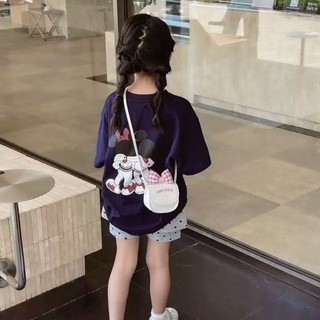 Túi đựng phụ kiện nơ kẻ sọc tinh tế và ngọt ngào công chúa Túi đựng son môi đeo chéo cho bé