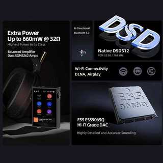 Máy nghe nhạc MP3 di động SHANLING M1 PLUS Hi-res HIFI Bluetooth 5.2