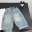 Quần Jeans Bé Trai Mùa Thu Mới Phong Cách Hàn Quốc Dáng Rộng Bé Trai Scimitar Quần Cá Tính Nố