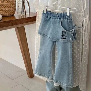 Quần bé gái, quần jean, quần dài, áo khoác ngoài, trang phục dạo phố bé gái