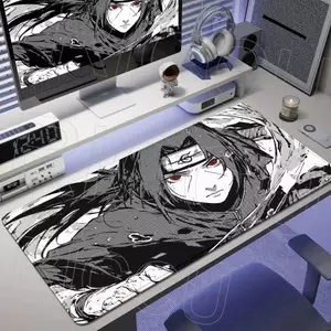 XXL 300X600MM Sasuke Itachi N-Naruto Tấm lót chuột mát mẻ Thể thao điện tử Game thủ HD Phụ kiện Pc Bàn phím cao su chơi game Thảm để bàn Miếng lót chuột