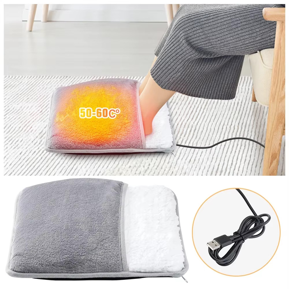 Ấm Bàn Chân Mùa Đông Điện Bàn Làm Nóng Chân 4 Cài Đặt Nhiệt Độ USB Sạc Dụng Cụ Làm Nóng Quà Tặng Mùa Đông Cho Người Cao Tuổi