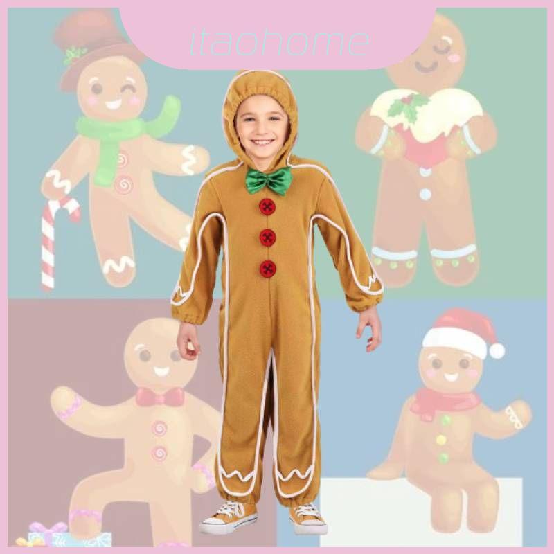 Giáng sinh Gingerbread Man trang phục Halloween cosplay cosplay trang phục