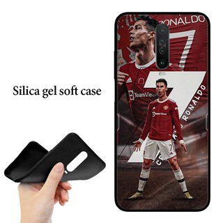 One piece Cristiano Ronaldo CR7 cho Redmi Note 10 Pro Max 10T 11S 11 11t 11E Pro Plus Khả năng tương thích TPU Spot Black Plastic Soft Case