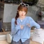 Áo len len mỏng màu trơn phong cách Hàn Quốc dành cho nữ có nút cài áo cardigan dệt kim thông thườn
