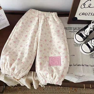 Quần Bé Gái Quần Dày Mùa Đông Cho Bé Gái Mới Trẻ Em Nhung Ấm Còng Quần Thường Ngày