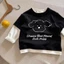 chiếc áo phông hai mảnh giả cotton nguyên chất xuân thu mới dành cho trẻ em phong cách Nhật Bản