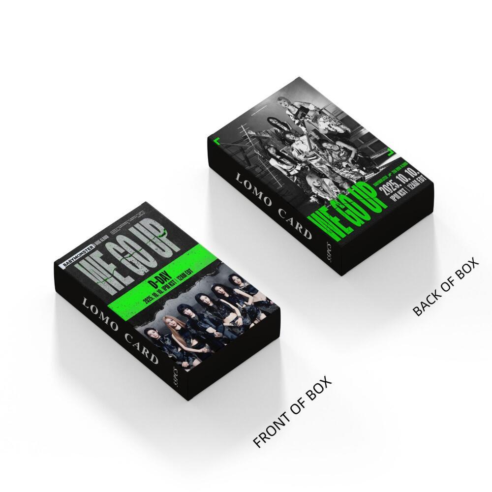 LINXX 55 CÁI BABYMONSTER WE GO UP Album Lomo Cards Kpop Girl Group Fan Collection Laser Holographic Photocards với lấp lánh lấp lánh Quà tặng sinh nhật ngày lễ cho người hâm mộ Kpop