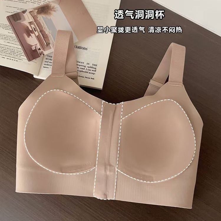Dây Kéo Phía Trướccorset Quần Lót Nữ Full Cup Nâng Ngực Ngăn Ngừa Chảy Xệ Kích Cỡ Lớn