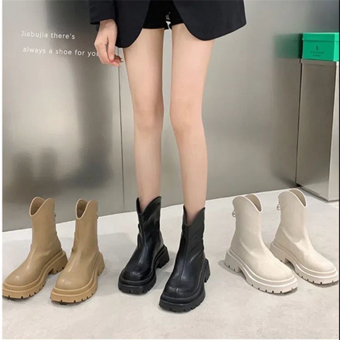 Bốt Martin đế dày cho nữ, bốt ngắn, bốt nữ, bốt cao đến giữa bắp chân cho nữ