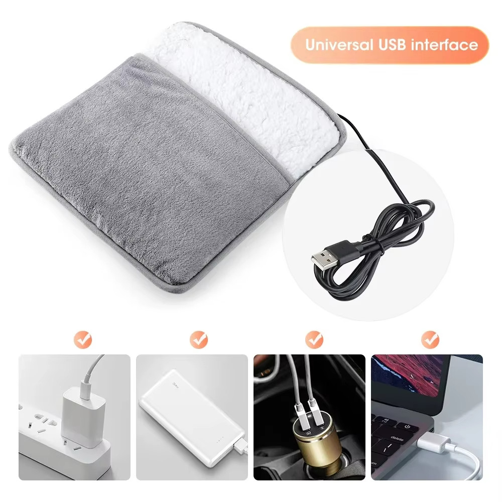 Ấm Bàn Chân Mùa Đông Điện Bàn Làm Nóng Chân 4 Cài Đặt Nhiệt Độ USB Sạc Dụng Cụ Làm Nóng Quà Tặng Mùa Đông Cho Người Cao Tuổi