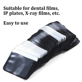 100 Cái / hộp Phong Bì Rào Chắn Nha Khoa Túi Nha Khoa Dùng Một Lần Cho Phim X-ray 0#1#2# Túi phim X-ray Vật liệu tiêu hao nha khoa