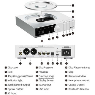 Máy nghe nhạc CD để bàn SMSL PL200 MQA-CD Chip AK4499EX