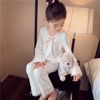 Bé Gái Homewear Phù Hợp Với Mùa Xuân Mới Thời Trang Trẻ Em Bé Gái Dài Tay Bộ Đồ Ngủ Thường Ngày