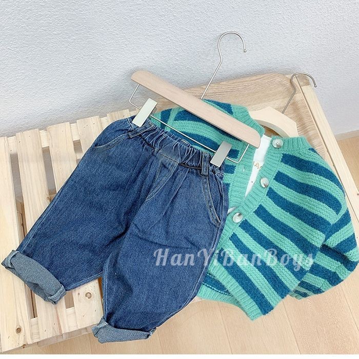 Áo Len Cardigan Bé Trai Mùa Xuân Phong Cách Hàn Quốc Quần Áo Trẻ Em Phong Cách Hàn Quốc Thời