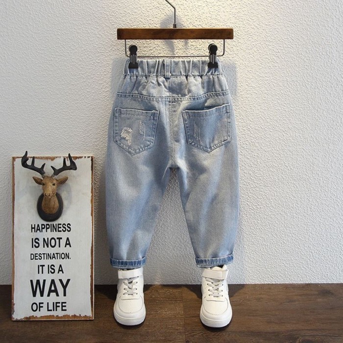 Quần bé trai, quần jean, denim mềm mại, phong cách xuân thu, quần baby Daddy cho bé, phong cá