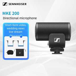 Micro định hướng chuyên nghiệp Sennheiser MKE 200 dành cho máy ảnh DSLR và điện thoại di động