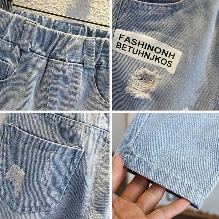 Quần bé trai, quần jean, denim mềm mại, phong cách xuân thu, quần baby Daddy cho bé, phong cá