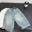 Quần Jeans Bé Trai Mùa Thu Mới Phong Cách Hàn Quốc Dáng Rộng Bé Trai Scimitar Quần Cá Tính Nố
