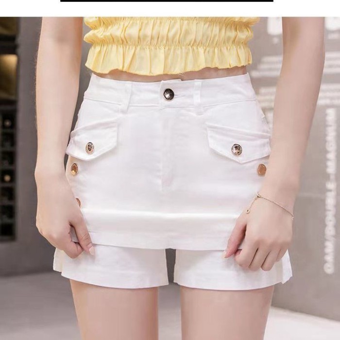 quần short denim và quần culottes thời trang xuân hè mới dành cho nữ quần culottes cỡ lớn mỏng n