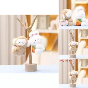 Móc Khóa Thỏ Khỉ Cà Rốt Thiết kế sinh động, trang trí ba lô, túi xách, chìa khóa