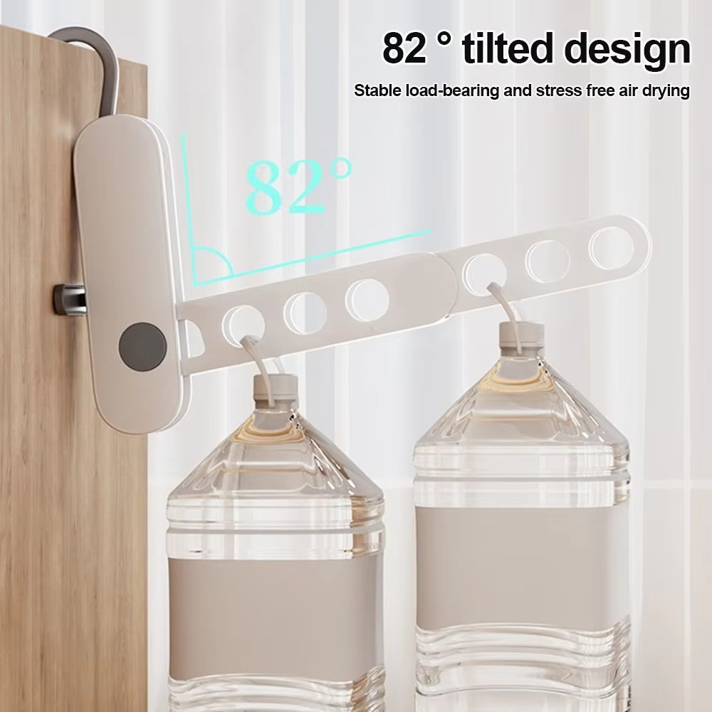 Mới Di Động 7 Lỗ Quần Áo Du Lịch Móc Treo Có Thể Gập Lại Treo Tường Sấy Móc Treo Du Lịch Có Móc Áo Cho Doanh Nhân Cắm Trại Du Lịch & Nhà