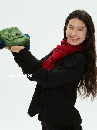 Khăn dệt kim nữ cao cấp màu trơn, phù hợp cổ áo, giữấm và thời trang
