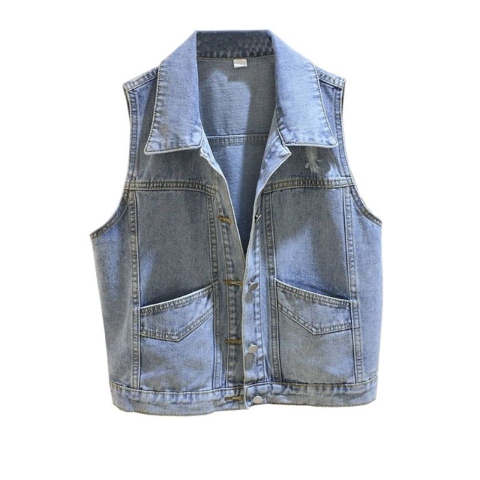 màu xanh gừng nhạt dành cho nữ mới phong cách Hàn Quốc đa năng áo vest không tay vest ngắn áo gh