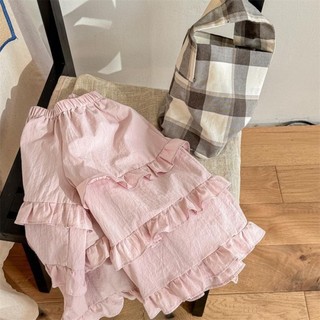 Quần ren chín điểm Hàn Quốc cho bé trai và bé gái, quần ống rộng cotton đa năng thoải mái cho bé mù