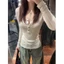Ngọt Ngào Hot Girl Henry Cổ Áo Trắng Dài Tay Nữ Nguyên Chất Desire Đáy Áo Sơ Mi Ôm Eo Top