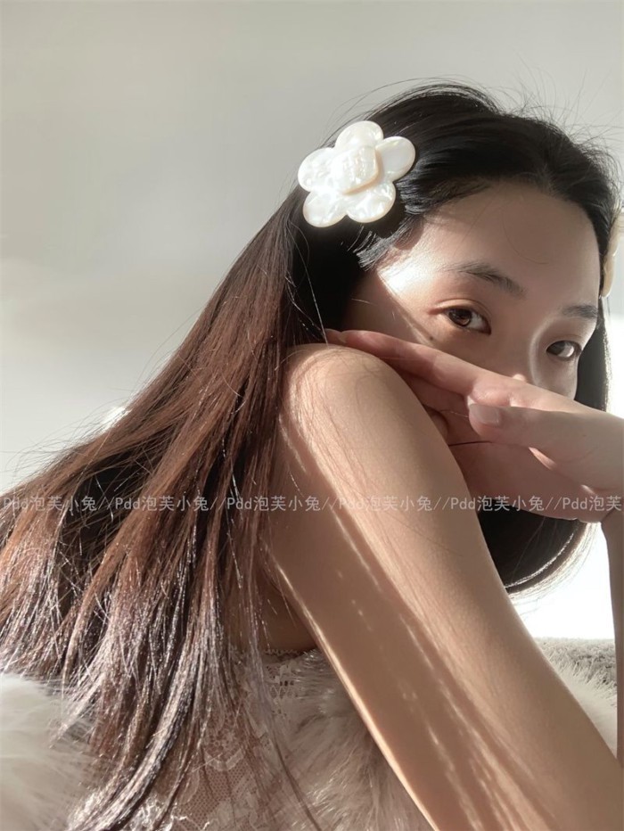 Kẹp tóc acetate phong cách Hàn Quốc hoa ngọt ngào, phù hợp cho bangs và mũ đội đầu