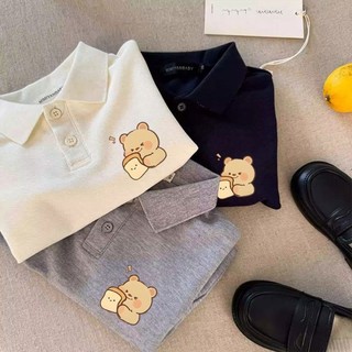 Áo thun Polo dài tay, áo phông, áo đáy mỏng, áo thun xinh xắn cho bé trai và bé gái
