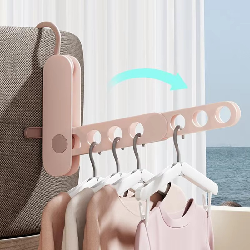 Mới Di Động 7 Lỗ Quần Áo Du Lịch Móc Treo Có Thể Gập Lại Treo Tường Sấy Móc Treo Du Lịch Có Móc Áo Cho Doanh Nhân Cắm Trại Du Lịch & Nhà