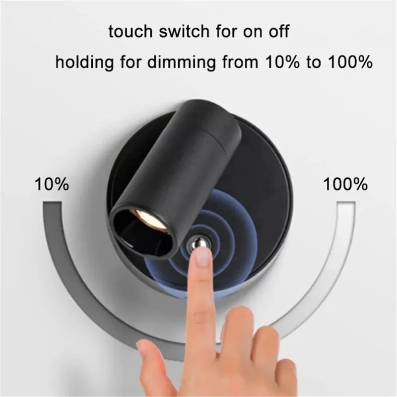 Tuổi thọ pin 8H Đèn cảm ứng có điều khiển từ xa Từ tính 3 màu Cảm biến chuyển động thông minh Đèn ngủ Đèn tường RGB có thể sạc lại cho trang trí chiếu sáng gia đình