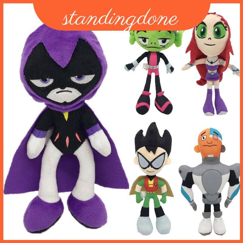 Teen Dễ Thương 10 Inch Titans Go Sang Trọng Đồ Chơi Quà Tặng Có Robin Raven Beast Boy Young Dành Cho Người Hâm Mộ