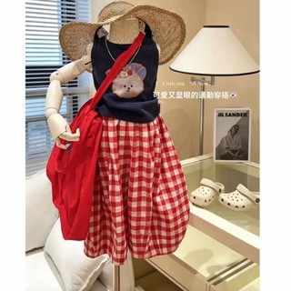 Bộ đồ bé gái, quần áo mùa hè, áo vest không tay hoạt hình thời trang cho trẻ em, bộ hai mảnh quần c