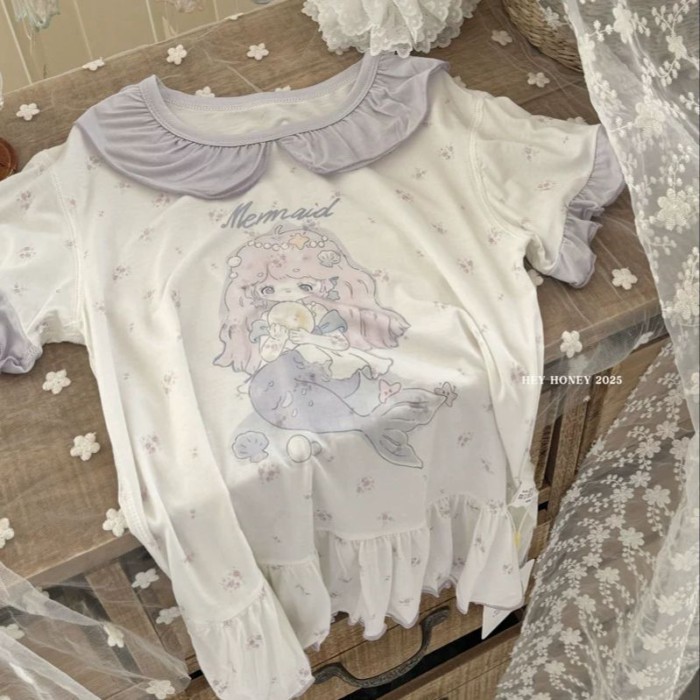Váy Ngủ Bé Gái Ice Silk Váy Ngủ Trẻ Em Mùa Hè Công Chúa Elsa Phong Cách Bé Nhà Quần Áo Quần Á