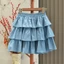 Thời trang Hàn Quốc bánh váy váy denim mỏng nữ băng lụa cao cấp váy ôm váy tutu