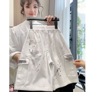 Quần short bảo hộ lao động cotton nguyên chất dáng rộng mùa hè đa năng dành cho bé trai và bé gái l