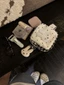 Mới Dễ Thương Miffy Thỏ Lưu Trữ Di Động Kiểm Tra Màu Xanh Chấm Dì Túi Khăn Túi Đựng Mỹ Phẩm Di